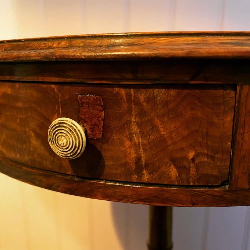 19TH CENTURY DRUM SIDE TABLE - ADDITIONAL PHOTO 4