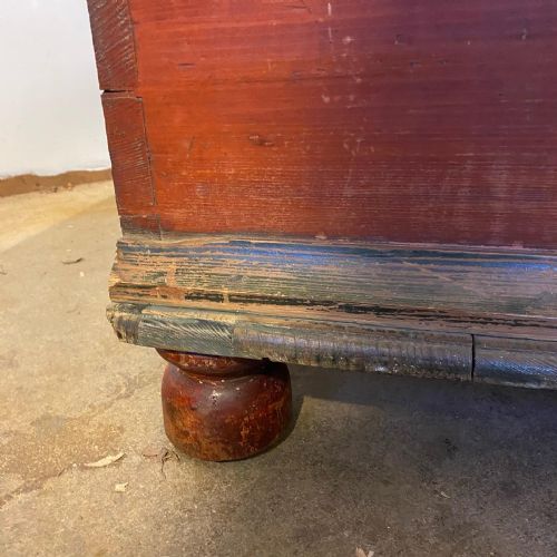 19H CENTURY SWEDISH PAINTED TRUNK - ADDITIONAL PHOTO 7