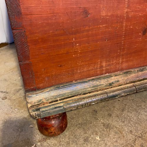 19H CENTURY SWEDISH PAINTED TRUNK - ADDITIONAL PHOTO 11