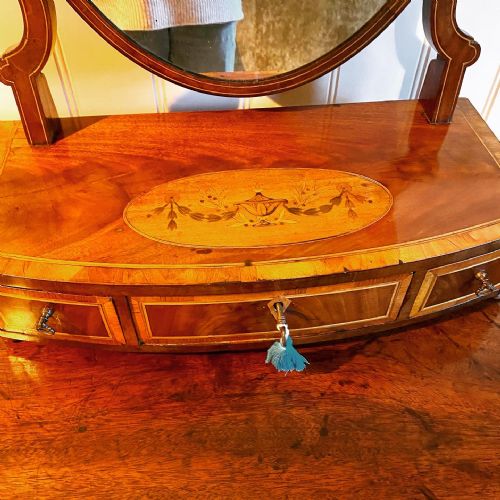 GEORGIAN MAHOGANY DRESSING TABLE MIRROR - ADDITIONAL PHOTO 4