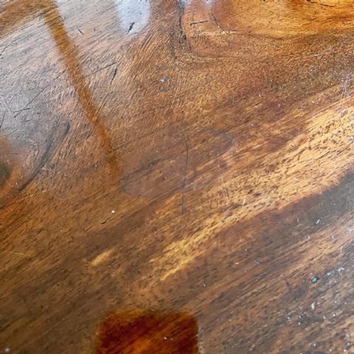 19TH CENTURY DEMI LUNE TEA TABLE - ADDITIONAL PHOTO 1