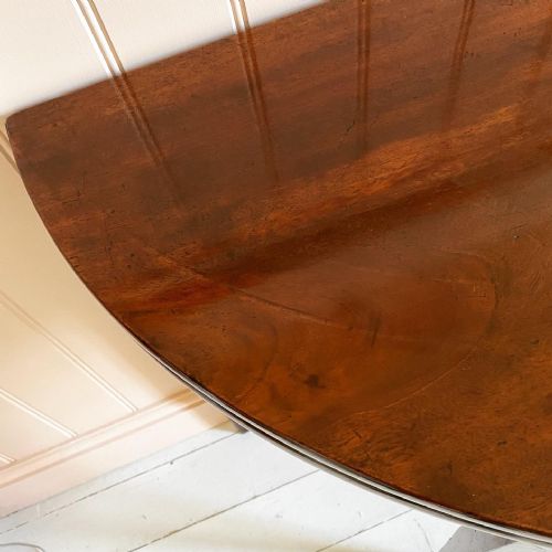19TH CENTURY DEMI LUNE TEA TABLE - ADDITIONAL PHOTO 2