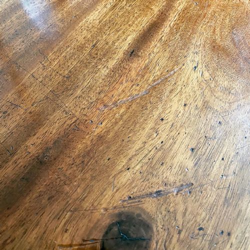 19TH CENTURY DEMI LUNE TEA TABLE - ADDITIONAL PHOTO 6