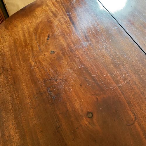 19TH CENTURY DEMI LUNE TEA TABLE - ADDITIONAL PHOTO 7