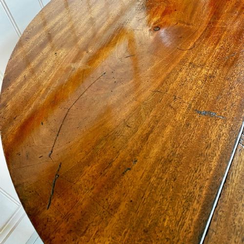 19TH CENTURY DEMI LUNE TEA TABLE - ADDITIONAL PHOTO 8