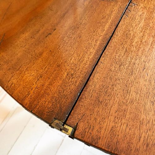 19TH CENTURY DEMI LUNE TEA TABLE - ADDITIONAL PHOTO 9