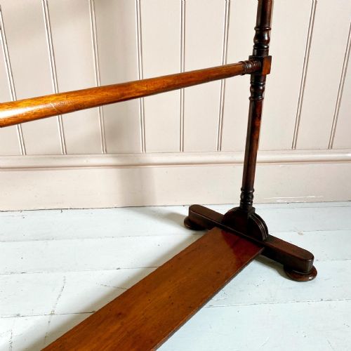19TH CENTURY MAHOGANY TOWEL RAIL - ADDITIONAL PHOTO 1