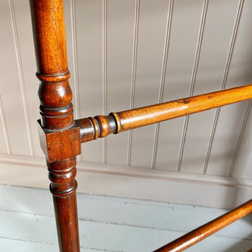 19TH CENTURY MAHOGANY TOWEL RAIL - ADDITIONAL PHOTO 3