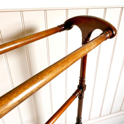 19TH CENTURY MAHOGANY TOWEL RAIL - ADDITIONAL PHOTO 5