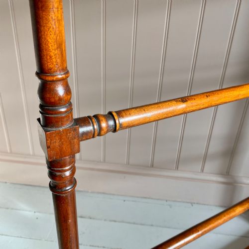 19TH CENTURY MAHOGANY TOWEL RAIL - ADDITIONAL PHOTO 7