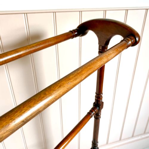 19TH CENTURY MAHOGANY TOWEL RAIL - ADDITIONAL PHOTO 8