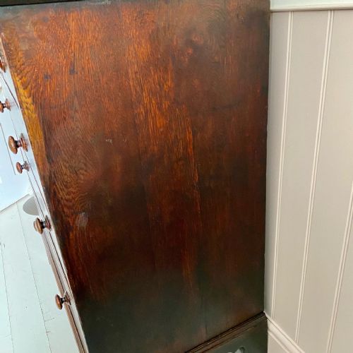 GEORGIAN OAK CHEST OF DRAWERS - ADDITIONAL PHOTO 6