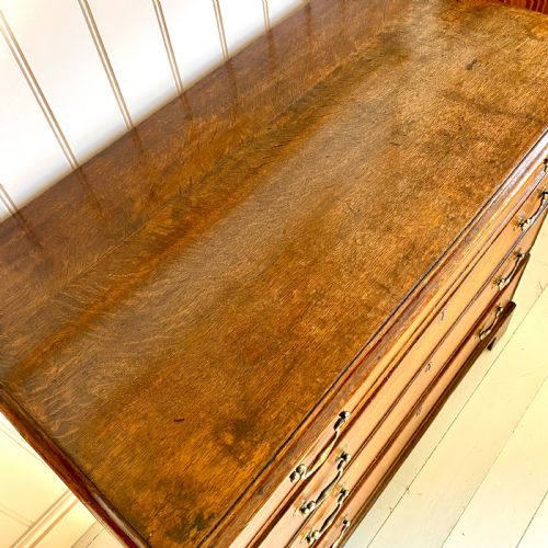 GEORGIAN OAK CHEST OF DRAWERS - ADDITIONAL PHOTO 2
