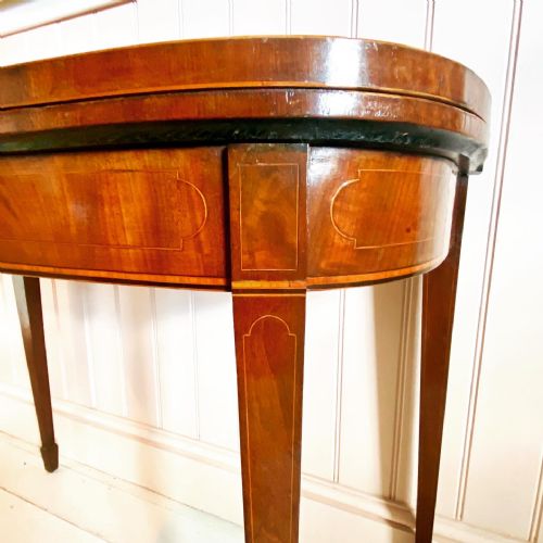 GEORGE III MAHOGANY CARD TABLE - ADDITIONAL PHOTO 5