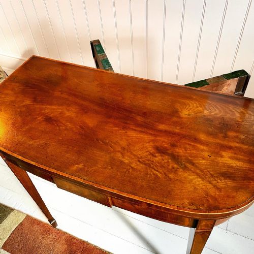 GEORGE III MAHOGANY CARD TABLE - ADDITIONAL PHOTO 10