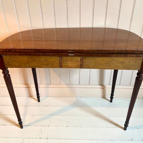 19TH CENTURY DEMI LUNE TEA TABLE - ADDITIONAL PHOTO 11