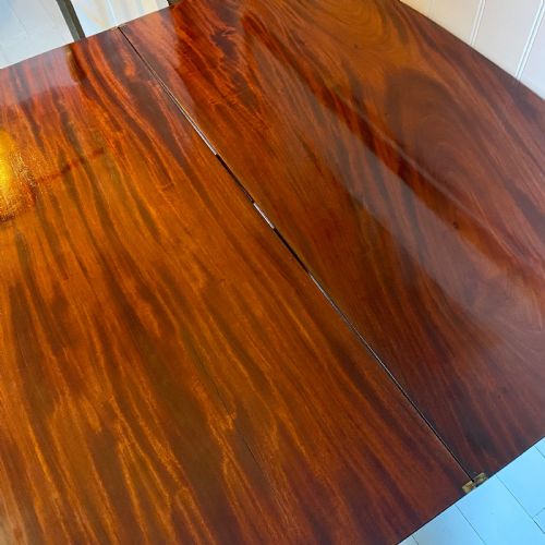 19TH CENTURY DEMI LUNE TEA TABLE - ADDITIONAL PHOTO 12