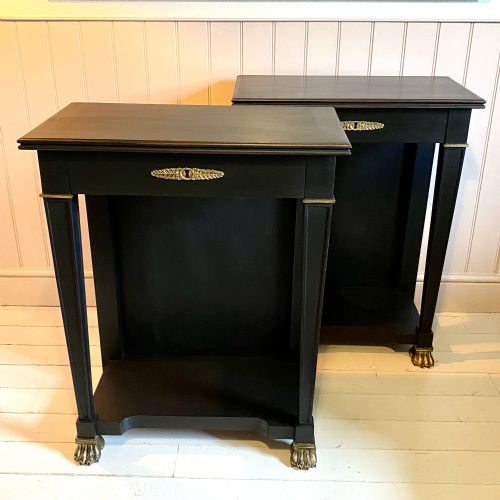 PAIR OF PAINTED CONSOLES - ADDITIONAL PHOTO 1