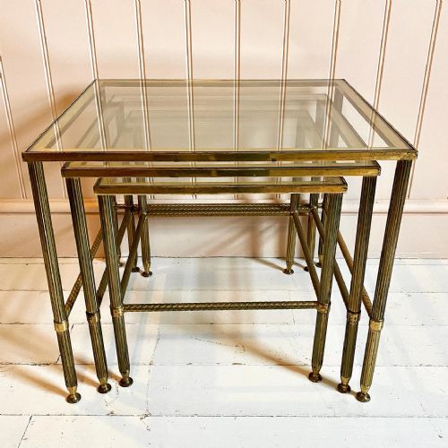 BRASS 1920S COFFEE TABLES - ADDITIONAL PHOTO 1