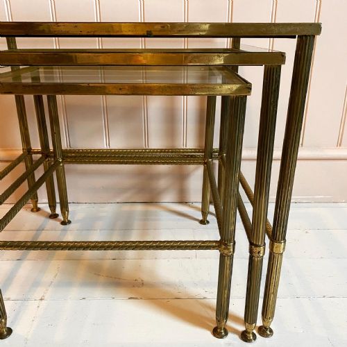 BRASS 1920S COFFEE TABLES - ADDITIONAL PHOTO 3