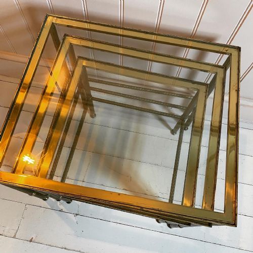 BRASS 1920S COFFEE TABLES - ADDITIONAL PHOTO 4