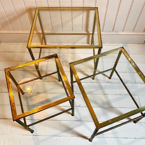 BRASS 1920S COFFEE TABLES - ADDITIONAL PHOTO 5