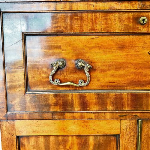 19TH CENTURY MAHOGANY SECRETAIRE BOOKCASE - ADDITIONAL PHOTO 3