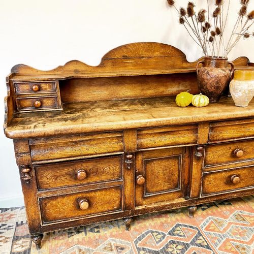19TH CENTURY PINE DRESSER SIDEBOARD - ADDITIONAL PHOTO 1