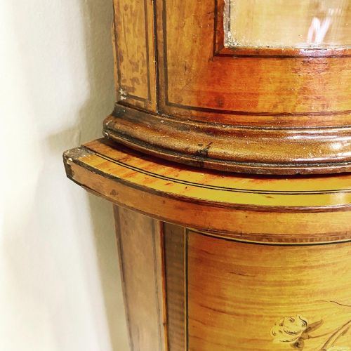 19TH CENTURY SATINWOOD INLAID DISPLAY CABINET - ADDITIONAL PHOTO 6