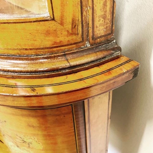 19TH CENTURY SATINWOOD INLAID DISPLAY CABINET - ADDITIONAL PHOTO 7