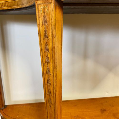 19TH CENTURY SATINWOOD INLAID DISPLAY CABINET - ADDITIONAL PHOTO 10