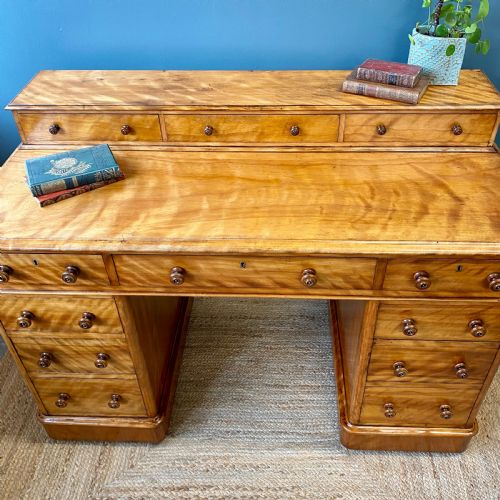 19H CENTURY SATIN BIRCH DESK - ADDITIONAL PHOTO 1