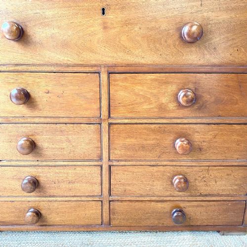 19TH CENTURY MAHOGANY CHEST OF DRAWERS - ADDITIONAL PHOTO 2