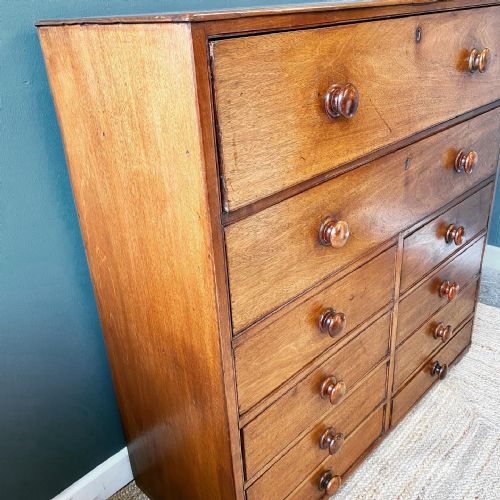19TH CENTURY MAHOGANY CHEST OF DRAWERS - ADDITIONAL PHOTO 5