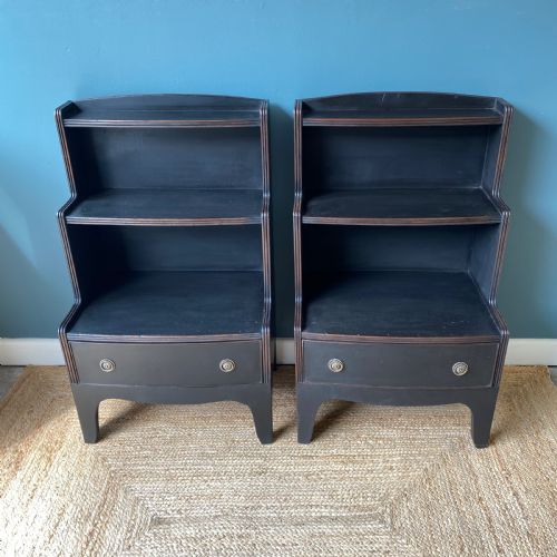 A PAIR OF 19TH CENTURY WATERFALL BOOKCASES - ADDITIONAL PHOTO 6