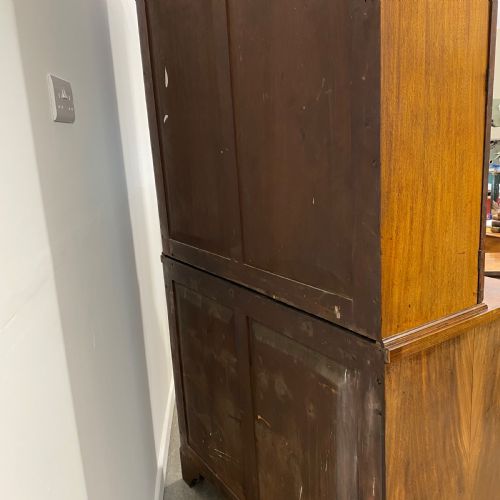 GEORGIAN MAHOGANY SECRETAIRE BOOKCASE - ADDITIONAL PHOTO 9