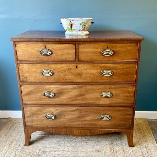 REGENCY MAHOGANY CHEST OF DRAWERS - ADDITIONAL PHOTO 1