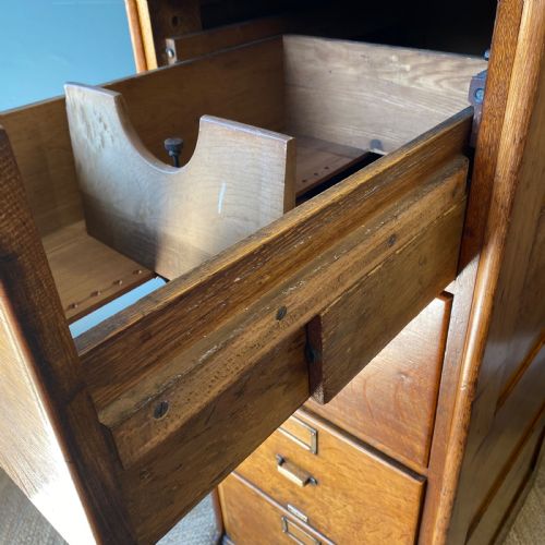 EDWARDIAN OAK FILING CABINET - ADDITIONAL PHOTO 2