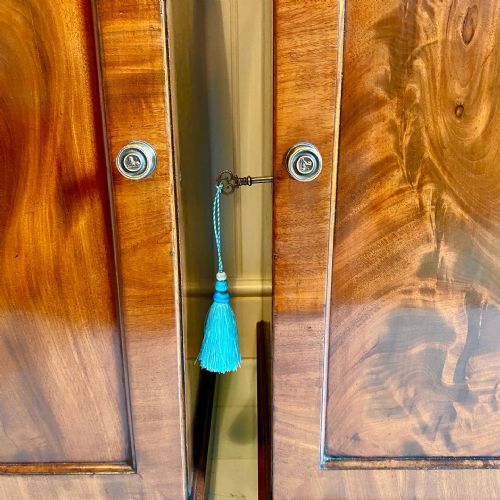 19TH CENTURY MAHOGANY BEDSIDE CUPBOARDS - ADDITIONAL PHOTO 2