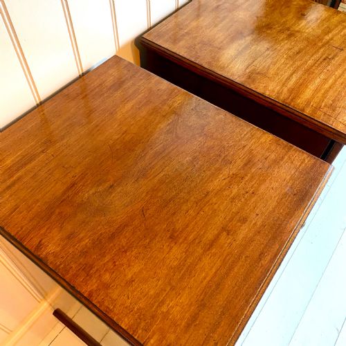 19TH CENTURY MAHOGANY BEDSIDE CUPBOARDS - ADDITIONAL PHOTO 9