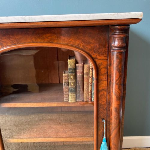 19TH CENTURY WALNUT PIER CABINET - ADDITIONAL PHOTO 2