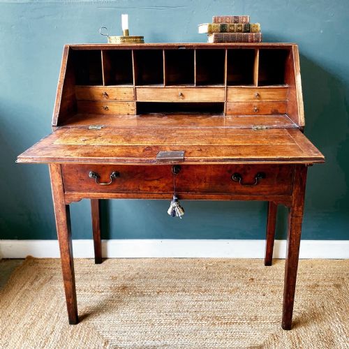 GEORGIAN FRUITWOOD BUREAU - ADDITIONAL PHOTO 2