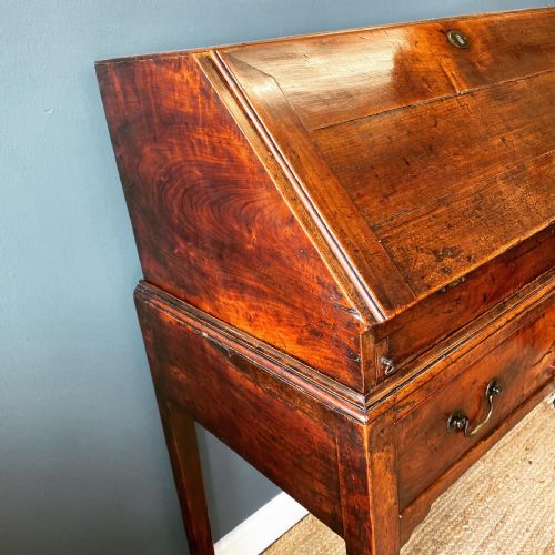 GEORGIAN FRUITWOOD BUREAU - ADDITIONAL PHOTO 7