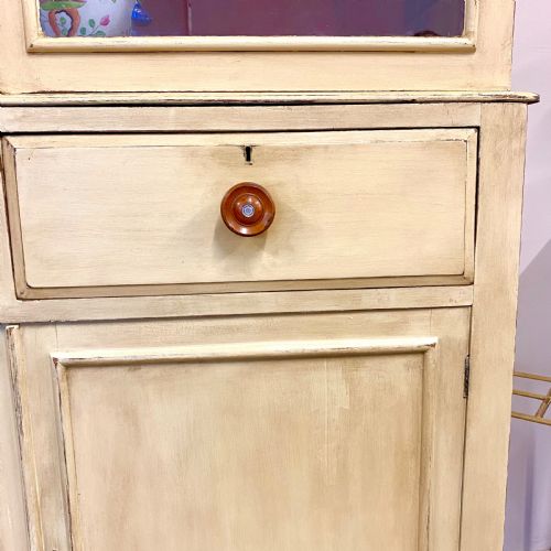 19TH CENTURY PAINTED GLAZED BOOKCASE - ADDITIONAL PHOTO 2