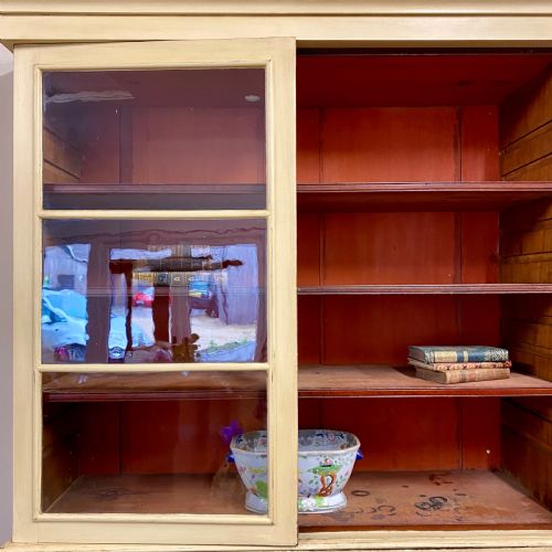 19TH CENTURY PAINTED GLAZED BOOKCASE - ADDITIONAL PHOTO 4