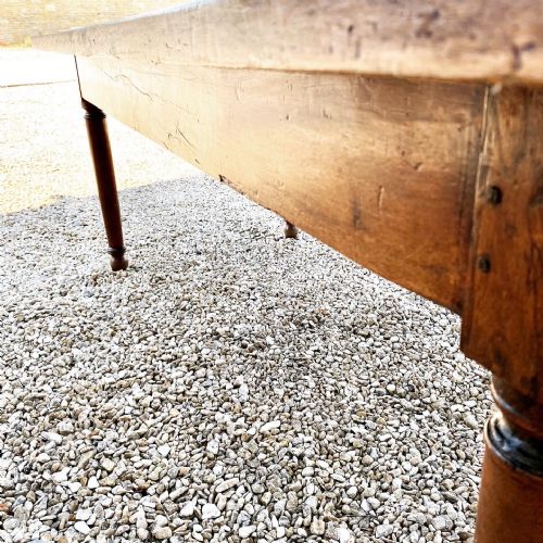 19TH CENTURY FRENCH WALNUT FARMHOUSE DINING TABLE - ADDITIONAL PHOTO 9