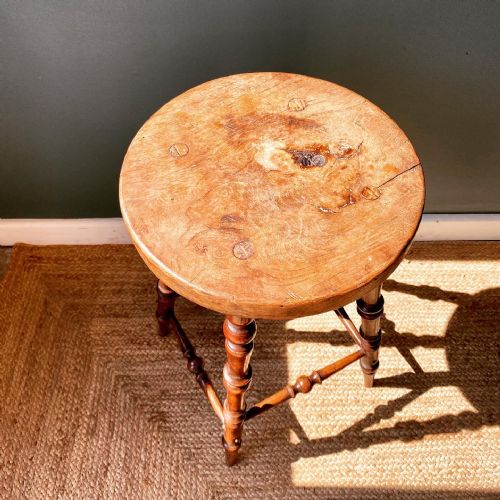 18TH CENTURY ASH STOOL - ADDITIONAL PHOTO 1