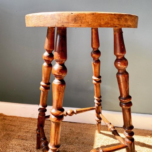 18TH CENTURY ASH STOOL - ADDITIONAL PHOTO 2