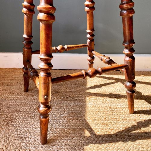 18TH CENTURY ASH STOOL - ADDITIONAL PHOTO 3