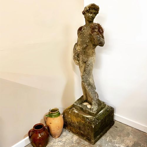 composite stone statue - CATEGORY: ANTIQUE MISCELLANEOUS - DATED 1900